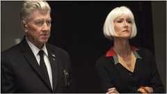 David Lynch as Gordon Cole and Laura Dern as Diane in Twin Peaks: The Return.