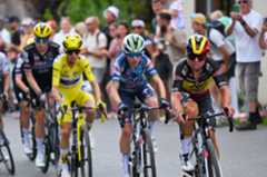 CHATEL LES PORTES DU SOLEIL, FRANCE - AUGUST 03: Justine Ghekiere of Belgium and Team AG Insurance - Soudal competes in the chase group during the 4th Tour de France Femmes 2025, Stage 9 a 124.1km stage from Praz-sur-Arly to Chatel Les Portes du Soleilon 1298m / #UCIWWT / August 03, 2025 in Chatel Les Portes du Soleil, France. (Photo by Tim de Waele/Getty Images)