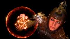 Shadowheart's eyes go white as she holds a glowing magic artifact