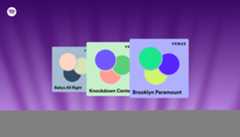 Three tabs showing local music venues in Spotify