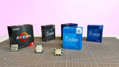 Several of the best cheap processors on a table