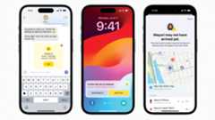 iPhone's featuring the "FInd" app's notifications 