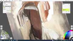 A painting of a woman in ArtRage