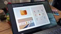 Files 4.0 app promotional images on an ASUS Zenbook laptop screen.