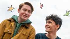 Kit Connor and Joe Locke in Heartstopper poster