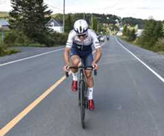 Guillaume Boivin on the way to victory