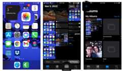 How to create a new album by showing steps: Open the Photos app, tap the Albums tab, tap on the + button.
