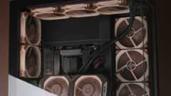 Noctua NF-A14x25 G2 fans on display