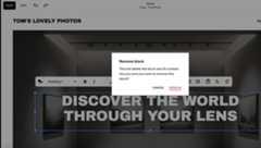 Screenshot of website being set up in Squarespace using its AI builder
