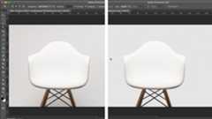 Screenshot of a chair with background removed in Photoshop