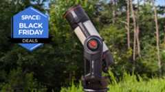 A Celestron Origin Intelligent Home Observatory in a field.
