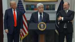 CC Wei with President Donald Trump at the White House