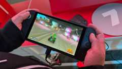 Nintendo Switch 2 playing Mario Kart World