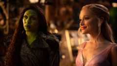 Cynthia Erivo as Elphaba and Ariana Grande as Glinda in Wicked: For Good