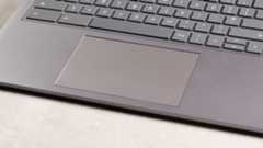 Close-up of touchpad on HP Chromebook Plus 15.6-inch