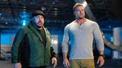 Kevin James as Brian Jennings and Alan Ritchson as Jeff Eamon in &quot;Playdate&quot; on Prime Video