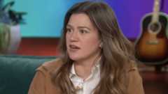 Kelly Clarkson interviewing Emilia Clarke and Haley Lu Richardson about new Peacock series "PONIES," on January 22, 2026. 