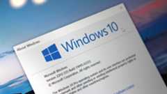 Windows 10 running on a laptop with desktop elements displayed on its screen