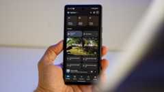 The new Google Home app 2023 redesign in dark mode on a Google Pixel 7a