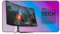 Tech Deals cover featuring an Alienware AW3225QF gaming monitor
