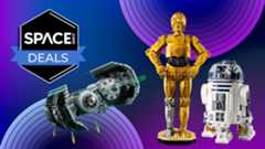 Lego C-3PO, R2-D2 and a TIE Bomber