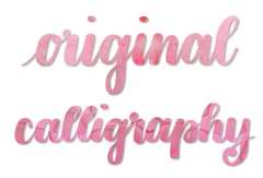 Sample image from iPad lettering set, one of the best Procreate brush sets