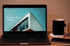 A laptop displaying a Shopify website.