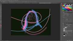 Use the neon shades to paint over the wispy hairs [click the icon to enlarge]