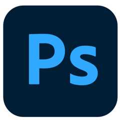 The logo of Photoshop, one of the best digital art software programs