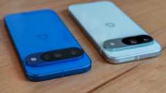 Pixel 10 next to the Pixel 9