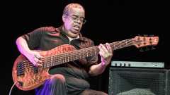 Anthony Jackson from Hiromi the Trio Project performs at Maison De La Mutualite on June 19, 2013 in Paris, France.