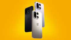 The OnePlus 15 series on a yellow background