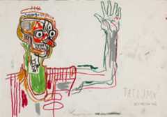 Jean Michel Basquiat work on paper, part of ‘Basquiat – Headstrong’ at the Louisiana Museum of Modern Art in Denmark