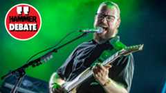 Ihsahn performing onstage with Emperor in 2018