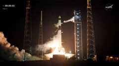 A SpaceX Falcon 9 rocket launches from Florida Crew 12