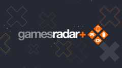 GamesRadar+ logo with plus icons and smaller indications that showcase a game controller, PC mouse, film camera, and smartphone