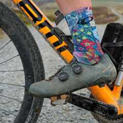 Anna wearing Pearl Izumi&amp;rsquo;s Expedition Pro Shoe while riding the Trans Cambrian Way