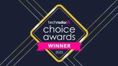 A logo in gold saying TechRadar Choice Awards 2025 Winners