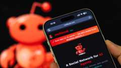 A smartphone displays the Moltbook homepage.