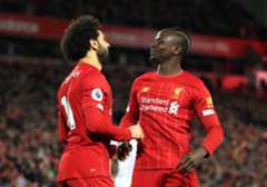 Sadio Mane, right, and Mohamed Salah