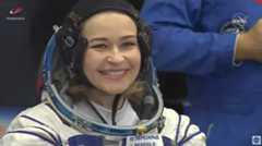 NASA TV still images from the pre-launch activities of the Soyuz MS-18 launch to the International Space Station on Oct. 5, 2021.