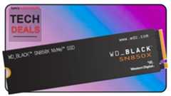 Tech Deals cover featuring an 8TB WD Black SN850X 2280 M.2 SSD