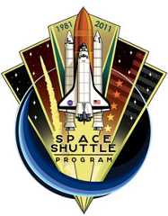 This space shuttle program commemorative patch was designed by Blake Dumesnil of NASA's Johnson Space Center in Houston. Dumesnil's patch was the winner of the agency's Space Shuttle Program Commemorative Patch Contest. The design, coincidentally, also re