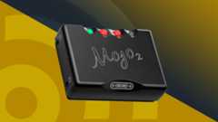 The Chord Mojo 2 against a yellow background