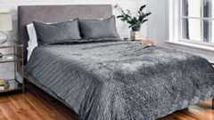 Gravity Weighted Blanket spread out on bed