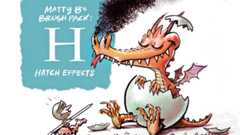 Sample image from Matty B&amp;rsquo;s Hatch Effects Procreate brushes