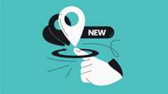 Surfshark Multi IP graphic. A hand is pointing at location markers