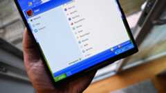 Photos of the new Windows Launcher for Android, an indie project that pays tribute to Microsoft&#039;s famed Windows XP OS.