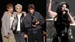 Turnstile receiving a Grammy and Spiritbox performing live on stage