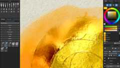 Rebelle 7 review; golden metallic paints